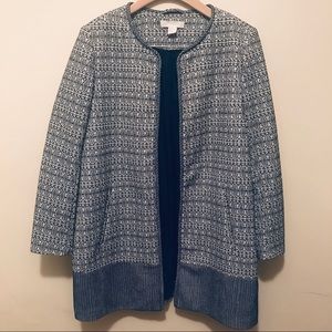 H&M Long Blazer Coat in Black and White Coloring